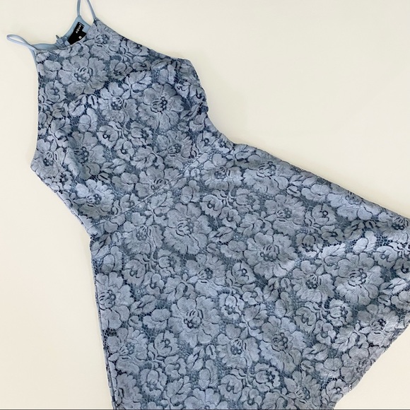 Aqua Dresses & Skirts - AQUA Light Blue Lace Dress